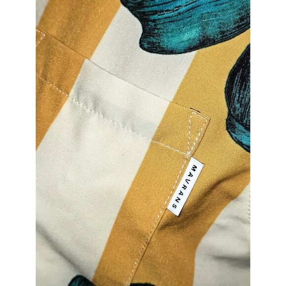 Mavrans Women's Yellow Stripes/Pantera Design Crop Top Size M 157 - Picture 9 of 15